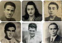 Foto  di sei partigiani uccisi