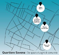 Itinerario della passeggiata del Quartiere Savena