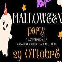 invito all'3v3nto con fantasmini, stelline  e pipistrelli colorati su sfondo nero