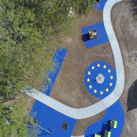 immagine dall'alto del nuovo parco inclusivo 